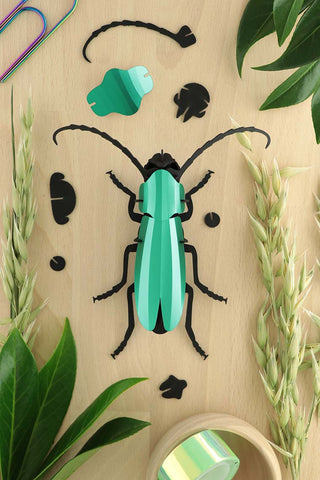 Rosalia Käfer grün - 3D Insekt