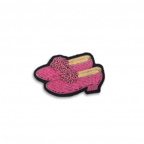 Brosche Schuhe pink