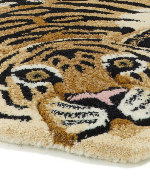 Großer Teppich - Brauner Tiger