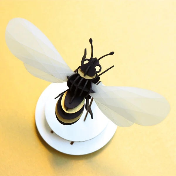 3D Honigbiene aus Papier zum selber zusammenbauen