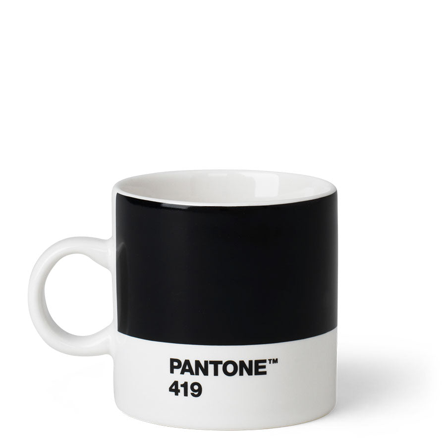 Pantone Espresso Tasse Schwarz