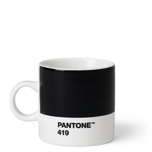 Pantone Espresso Tasse Schwarz