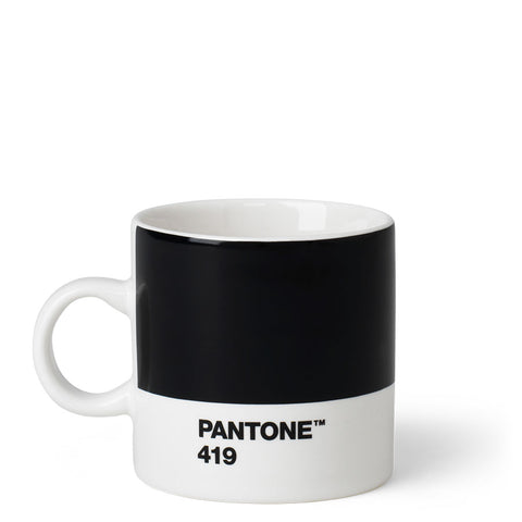Pantone Espresso Tasse Schwarz