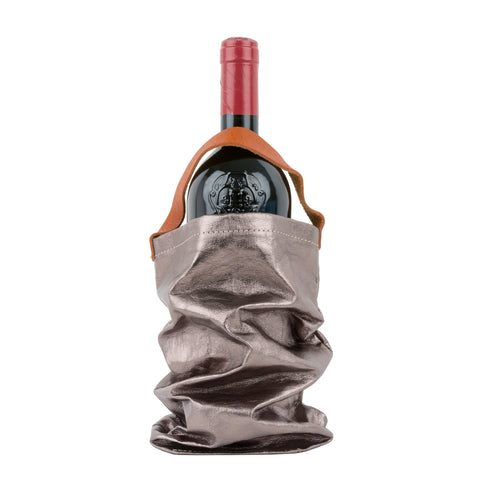 Weinkühler metallic peltro/grau