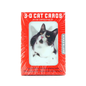 3D Spielkarten mit Katzenmotiv