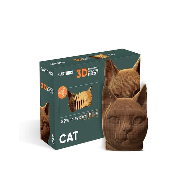 3D Puzzle zum zusammenstecken im Katzen Motiv