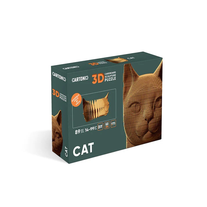 3D Puzzle zum zusammenstecken im Katzen Motiv