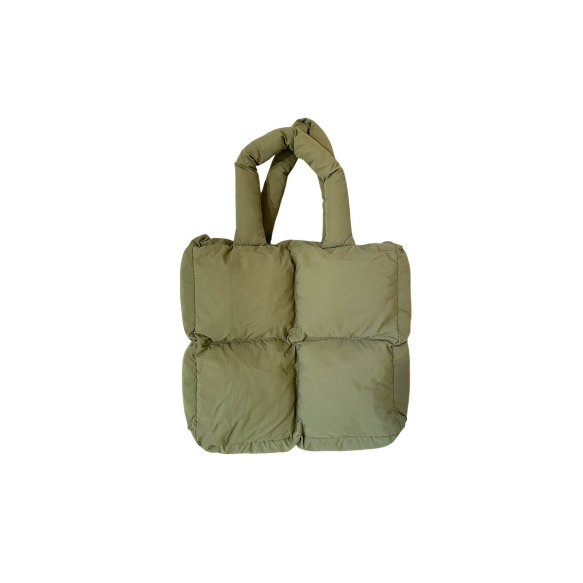 Flauschige Handtasche "PUFFY" grün