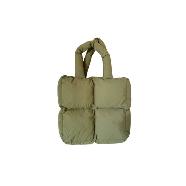 Flauschige Handtasche "PUFFY" grün