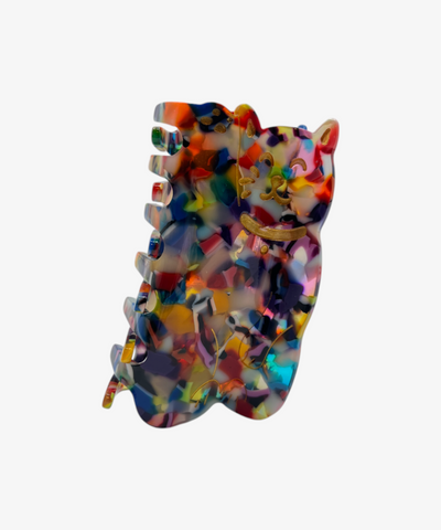 Haarklammer Katze rot L