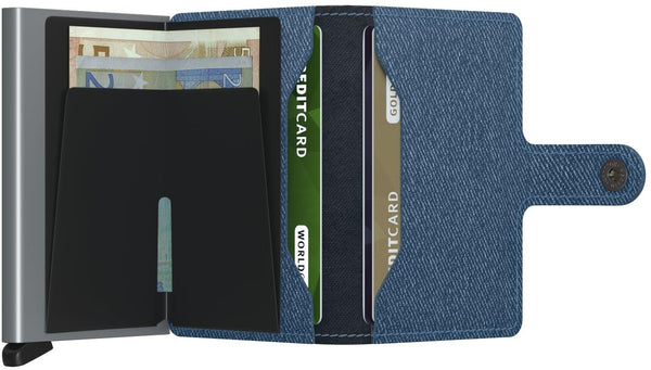 SECRID Miniwallet - Twist Jeans Blue