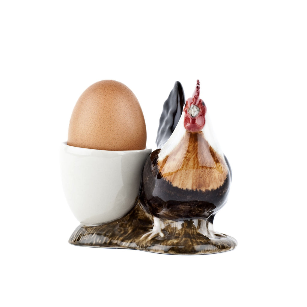 Eierbecher Henne grau