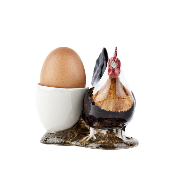 Eierbecher Henne grau