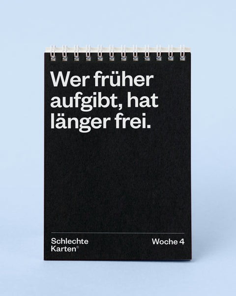 Demotivierender Tischkalender 2026