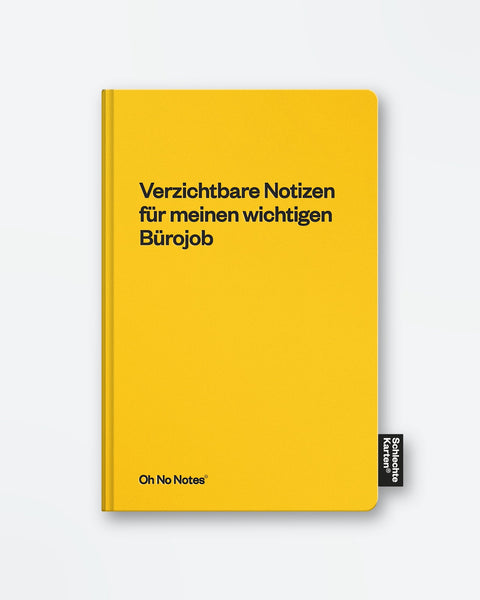 Oh No Notes Notizbuch »Verzichtbare Notizen«