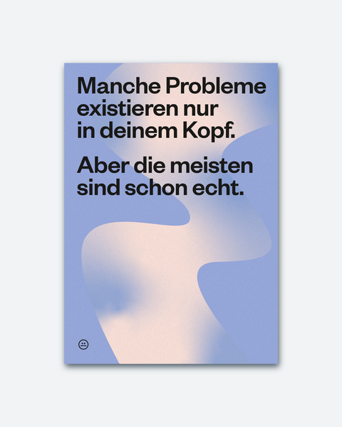 Postkarte »Manche Probleme«