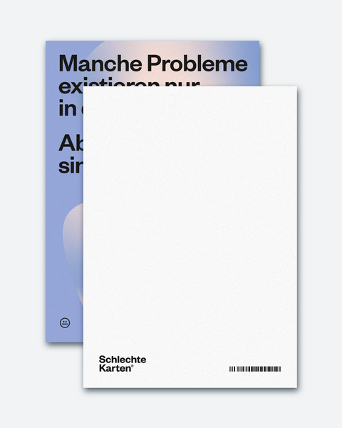 Postkarte »Manche Probleme«