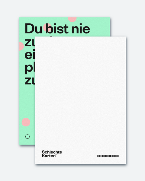 Postkarte »Nie zu alt«