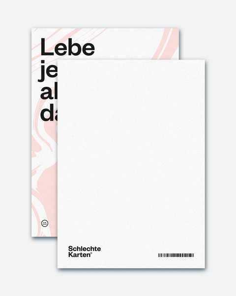 Postkarte »Lebe jeden Tag«