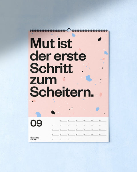 Demotivierender Wandkalender 2026