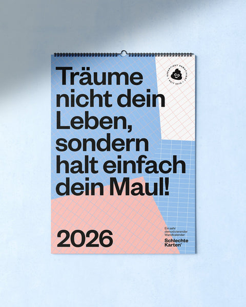 Demotivierender Wandkalender 2026
