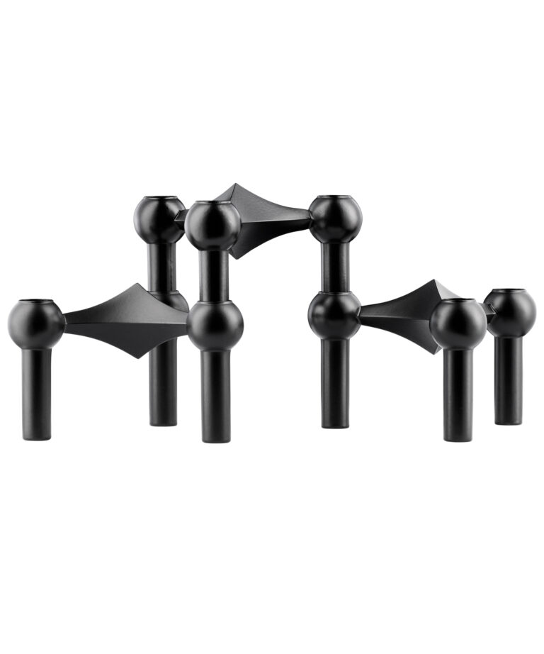 Kerzenständer 3-er Set schwarz