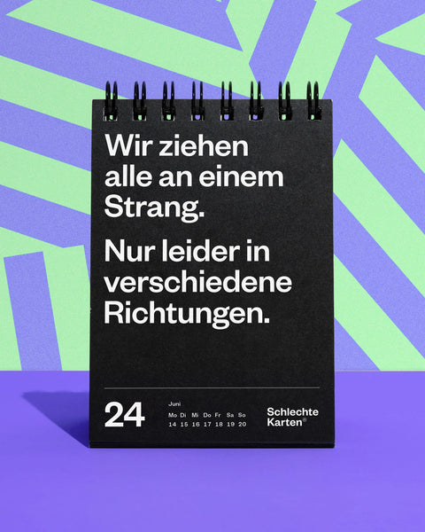 Demotivierender Tischkalender 2027