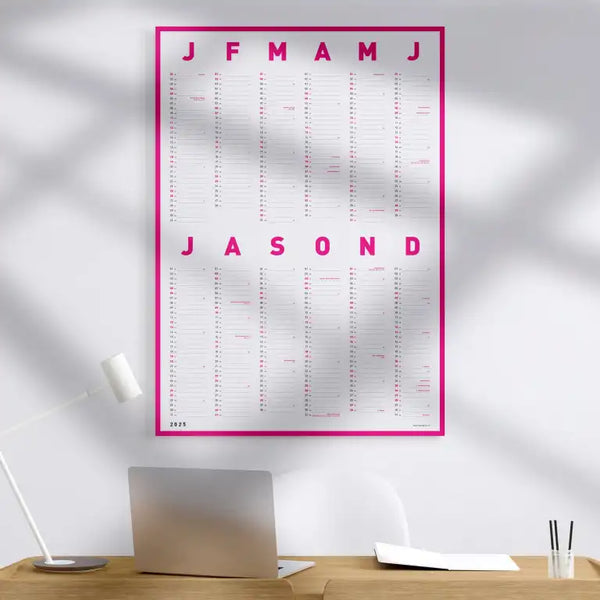Wandkalender - Neon