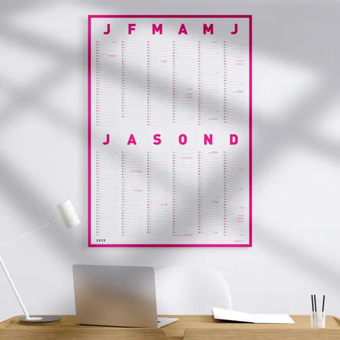 Wandkalender - Neon