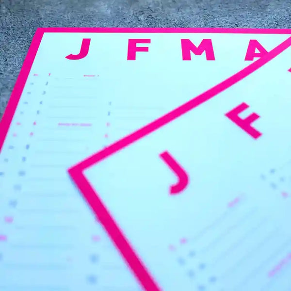 Wandkalender - Neon