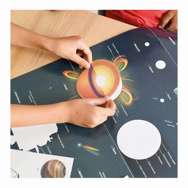 XXL Lernposter mit Stickern - Astronomie