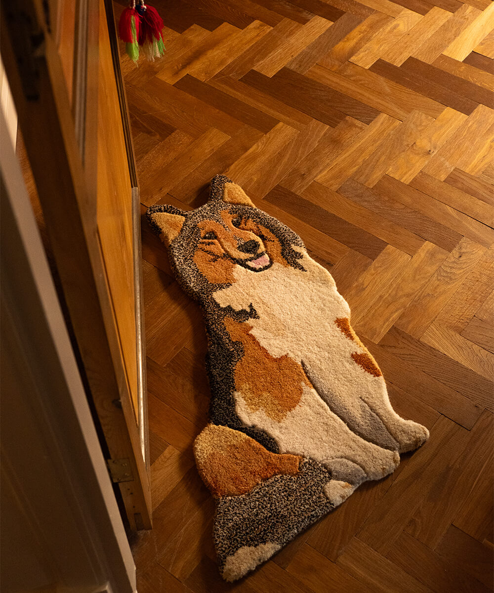 kleiner Teppich  - Collie
