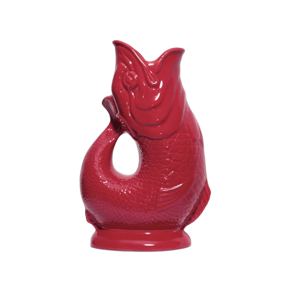 Gluckigluck Fischkaraffe mit Geräusch XL - Cranberry