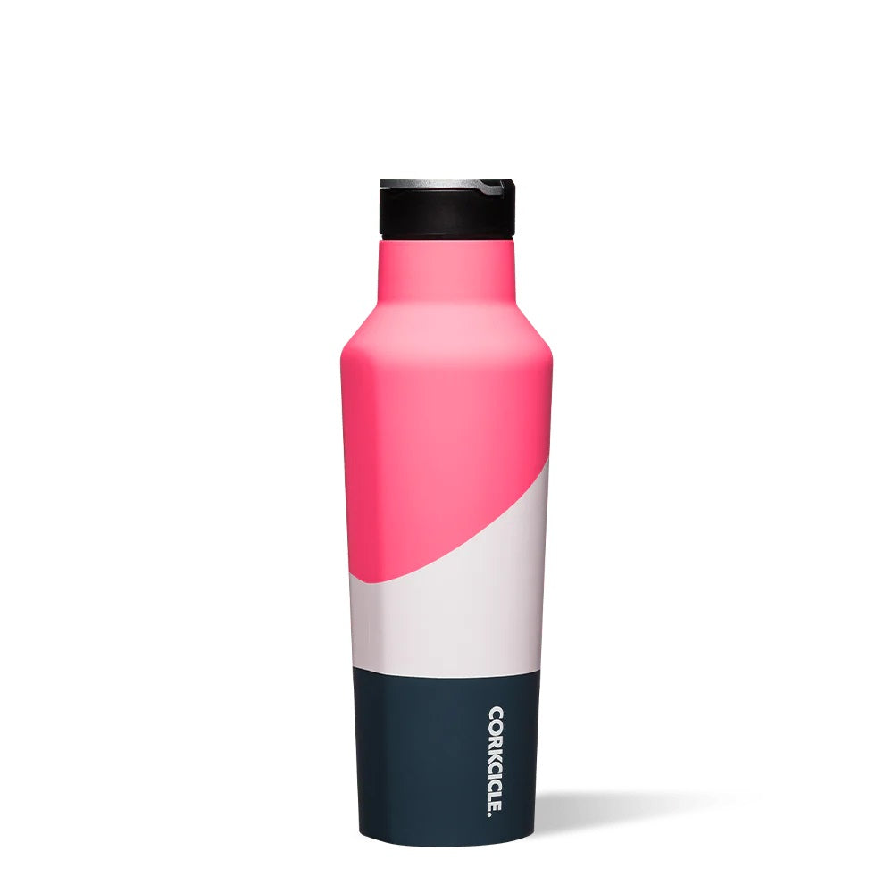 Corkcicle Sportflasche rosa, blau, weiß