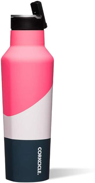 Corkcicle Sportflasche rosa, blau, weiß
