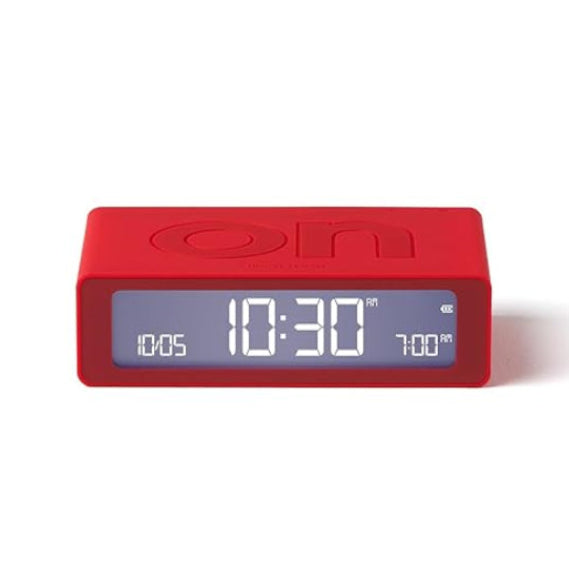 Wecker Flip+ Travel - rot