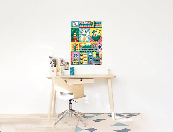XXL Poster mit Stickern - Japan