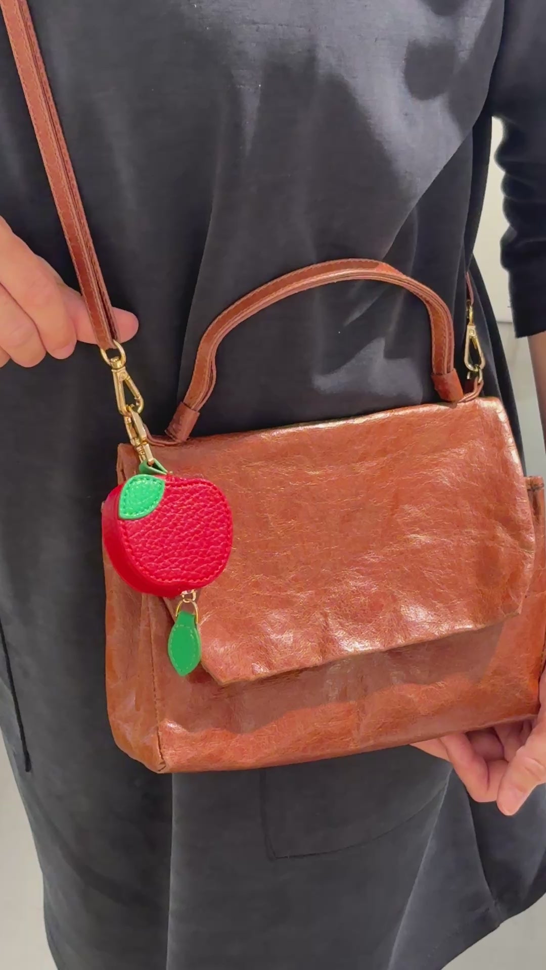 Bag Charm Apfel
