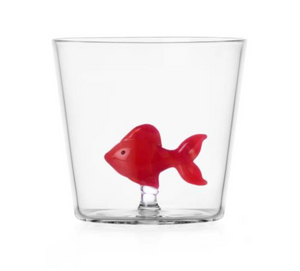 Glas Fisch Rot