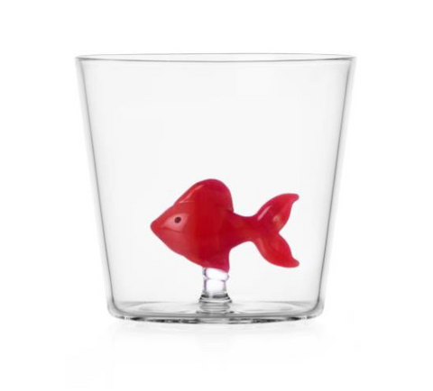 Glas Fisch Rot