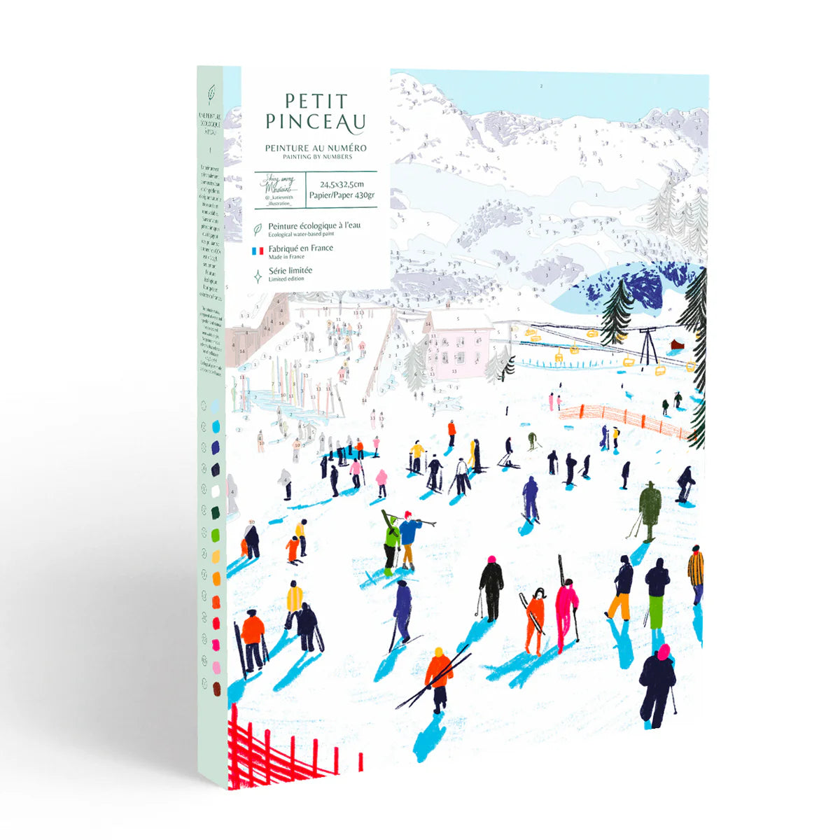 Malen nach Zahlen - Set (Skifahren zwischen Bergen)
