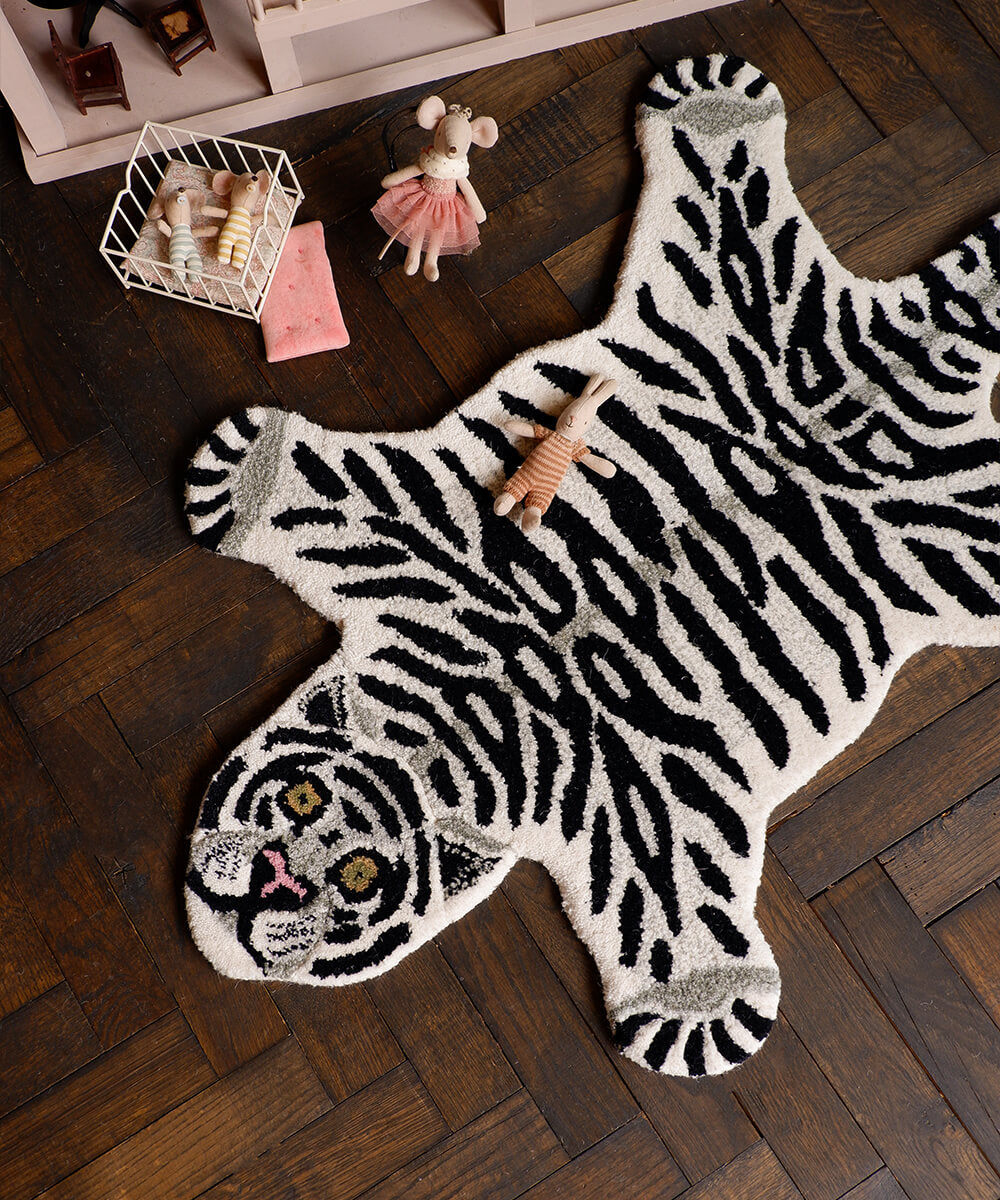 Kleiner Teppich - Weißer Tiger