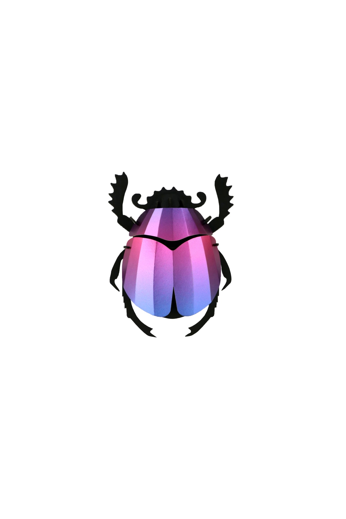 3D Insekt Blatthornkäfer lila schimmernd