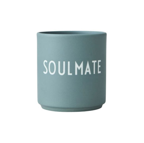 Design Letters Tasse blau/grün "Soulmate"