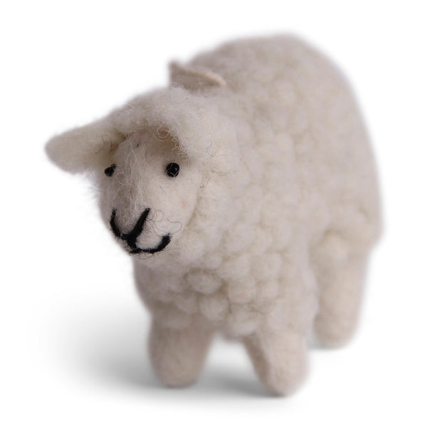 Anhänger flauschiges Schaf aus Filz