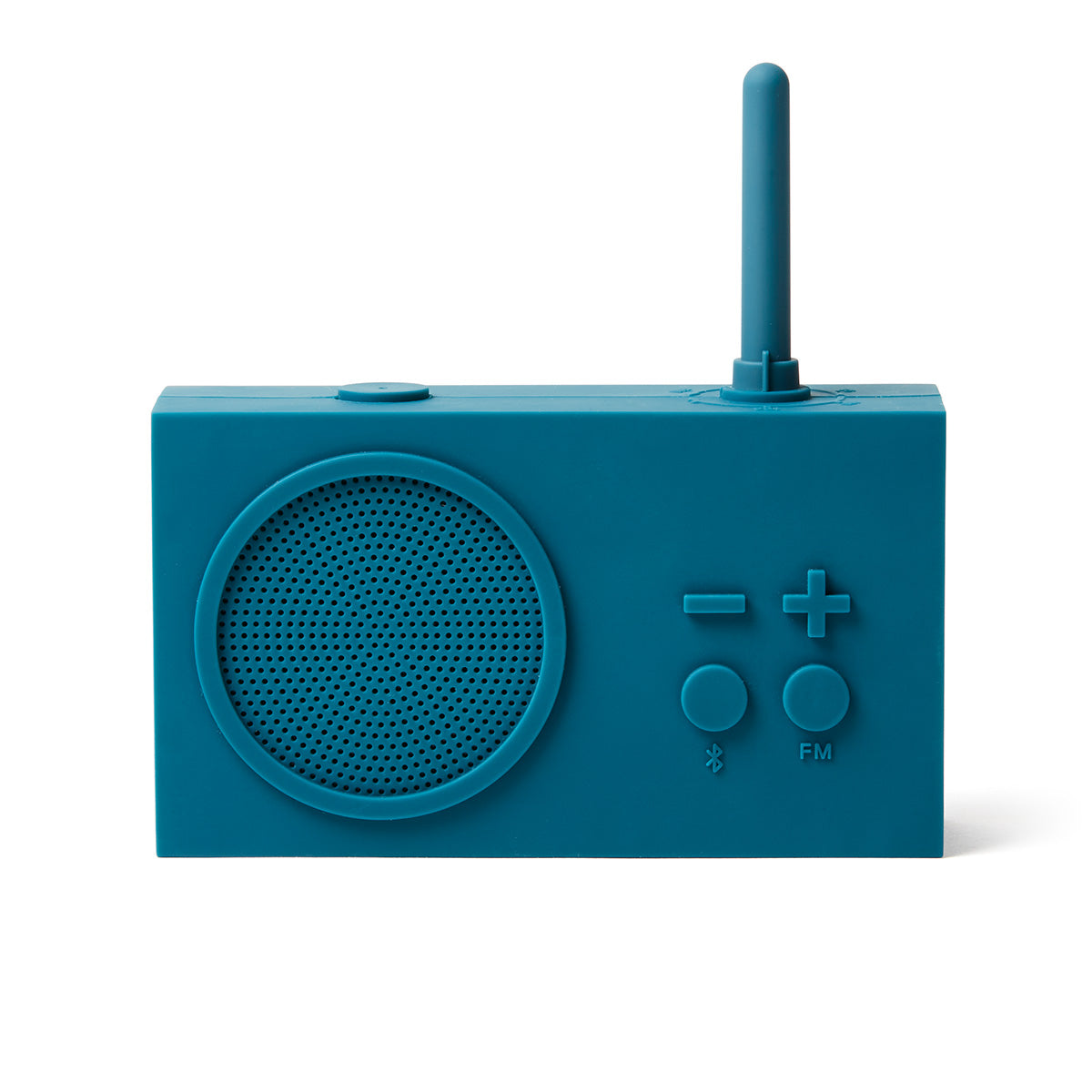 blauer Bluetooth Speaker mit Radiofunktion, Optik Retroradio