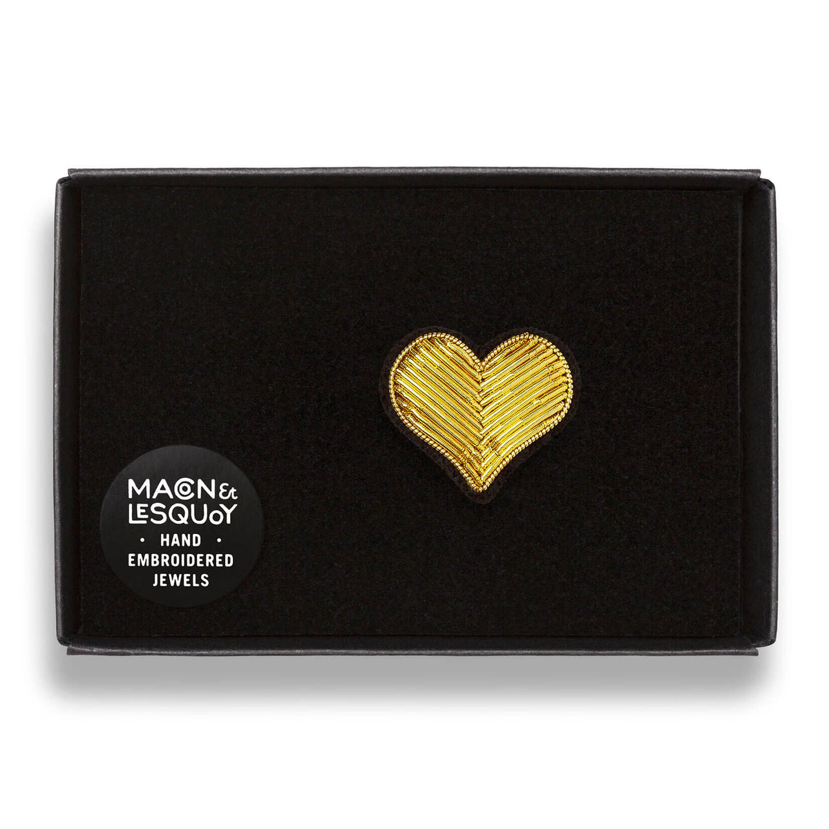 Brosche Herz gold