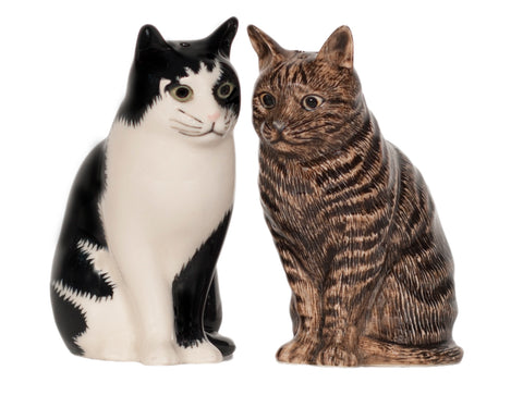 Salz und Pfefferstreuer in Form 2 verschiedener Katzen
