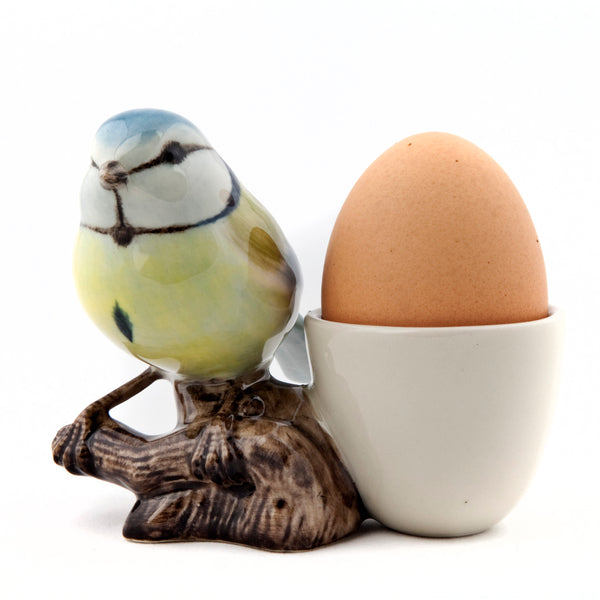 Keramikeierbecher Blaumeise mit Ei
