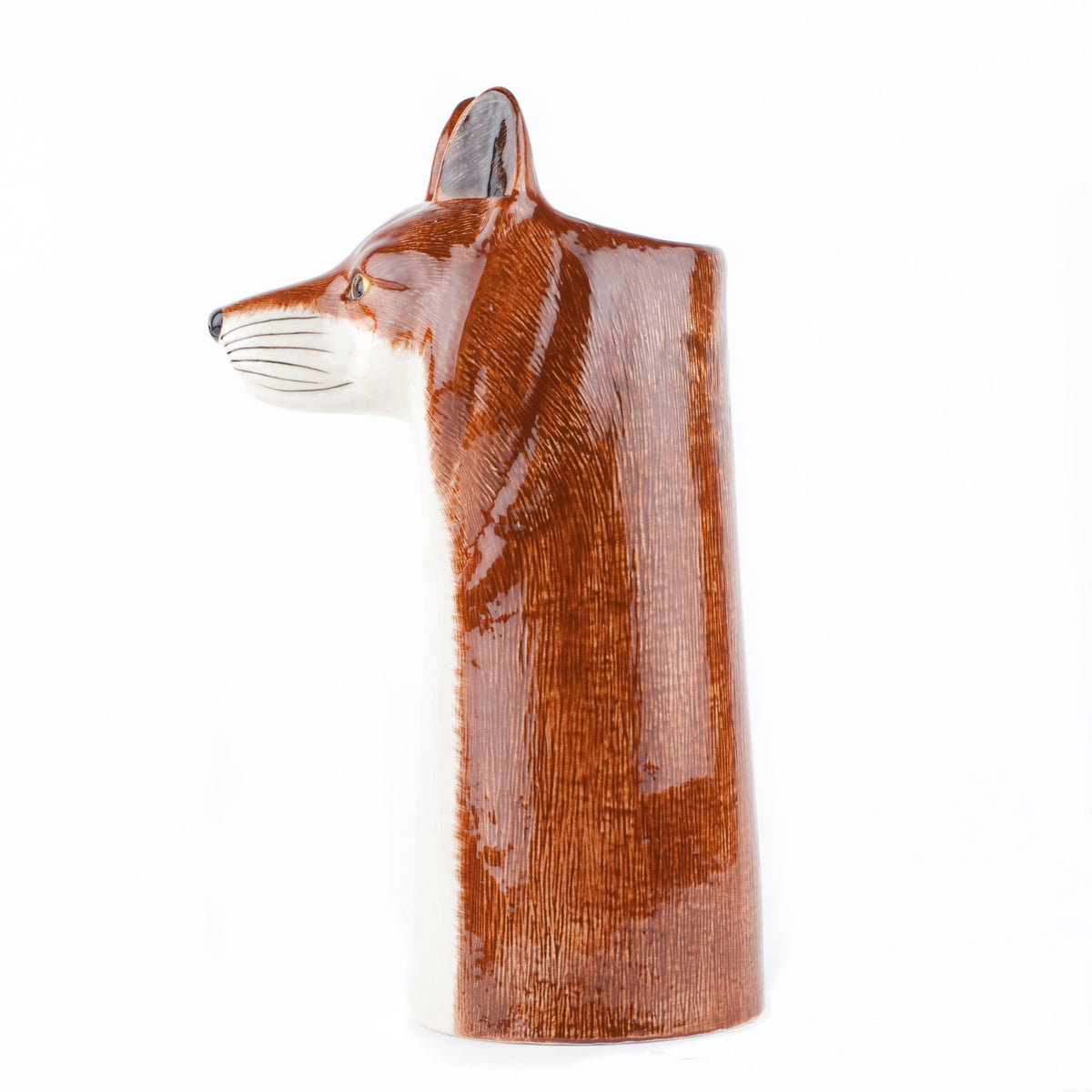 Vase in Form eines Fuchs, von der Seite